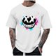 thumbnail image 1 of Camisetas de Cuello de la Tripulación de los Hombres de Poliéster Impreso en Seco Rápido, Cuello Redondo de Corte 3D para Gimnasio, Carrera, Ciclismo Y Ocasional, 1 of 4