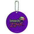 thumbnail image 1 of Invader Zim Round Luggage ID Tag Card Suitcase Carry-On, 1 of 1