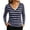 Navy(Womens Tops), variant on GUACER Women's Striped V-Neck Long Sleeve Tee Classic Fit Soft Jersey Knit Everyday Casual Tops