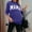 Purple-02, variant on Nugftut Sweatshirts for Women Letter Printed Plain Sweatshirts Crew Neck Long Sleeve Casual Loose Pullover Top
