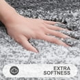 thumbnail image 3 of Microfiber Toilet Rugs U-Shaped, Shaggy Soft and Absorbent Bathroom Rugs, Non-Slip, Thick Plush Bathroom Mat, Machine Washable Dry Contour Bath Mats for Toilet Base, 20" x 20", Gray, 3 of 6