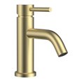 thumbnail image 2 of Camile Single Handle Lavatory Faucet With Drain Kit Included In Brushed Gold, 2 of 7