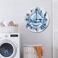 thumbnail image 7 of ZXCXRQFa Shark Watercolor Home Decorative Haning Clock Wall Decor Silent Non Ticking Round Clock for Living Room Kitchen Bedroom Dining Room 10 Inch, 7 of 7