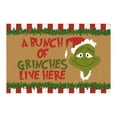 thumbnail image 2 of the Grinch Christmas Decor Christmas Door Mat Outdoor Welcome Mat For Front Door, Entryway Christmas Carpet, 23.7X 15.9 Inch Funny Door Mats , Anti-Slip Rug Decorations For Home, 2 of 3