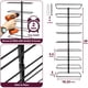 thumbnail image 3 of Botellero Sorbus, soporte de pared para 9 botellas, metal negro, 3 of 7