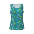 thumbnail image 4 of Easygdp Cute Shark Turtle Women's Workout Tank Top, Running Top, Hiking Shirt, Quick-Dry for Running, Yoga, Hiking - XX-Large, 4 of 9