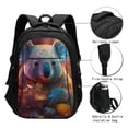 thumbnail image 3 of Fotbe Forest Koala Mochila con Estampado y Puerto USB para Hombre y Mujer, Mochila Antirrobo, Mochila de Viaje, Mochila Escolar, Mochila Universitaria, 3 of 7
