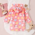 thumbnail image 4 of XQYLOS Girls Hooded Bathrobe Spring Soft Plush Robe Kids Spa Robe Dressing Gown Sleepwear 𝖫oungewear Cozy Bath Robe for Toddler Unisex, 4 of 8