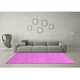 thumbnail image 3 of Ahgly Company Indoor Round Oriental Pink Modern Area Rugs, 4' Round, 3 of 4