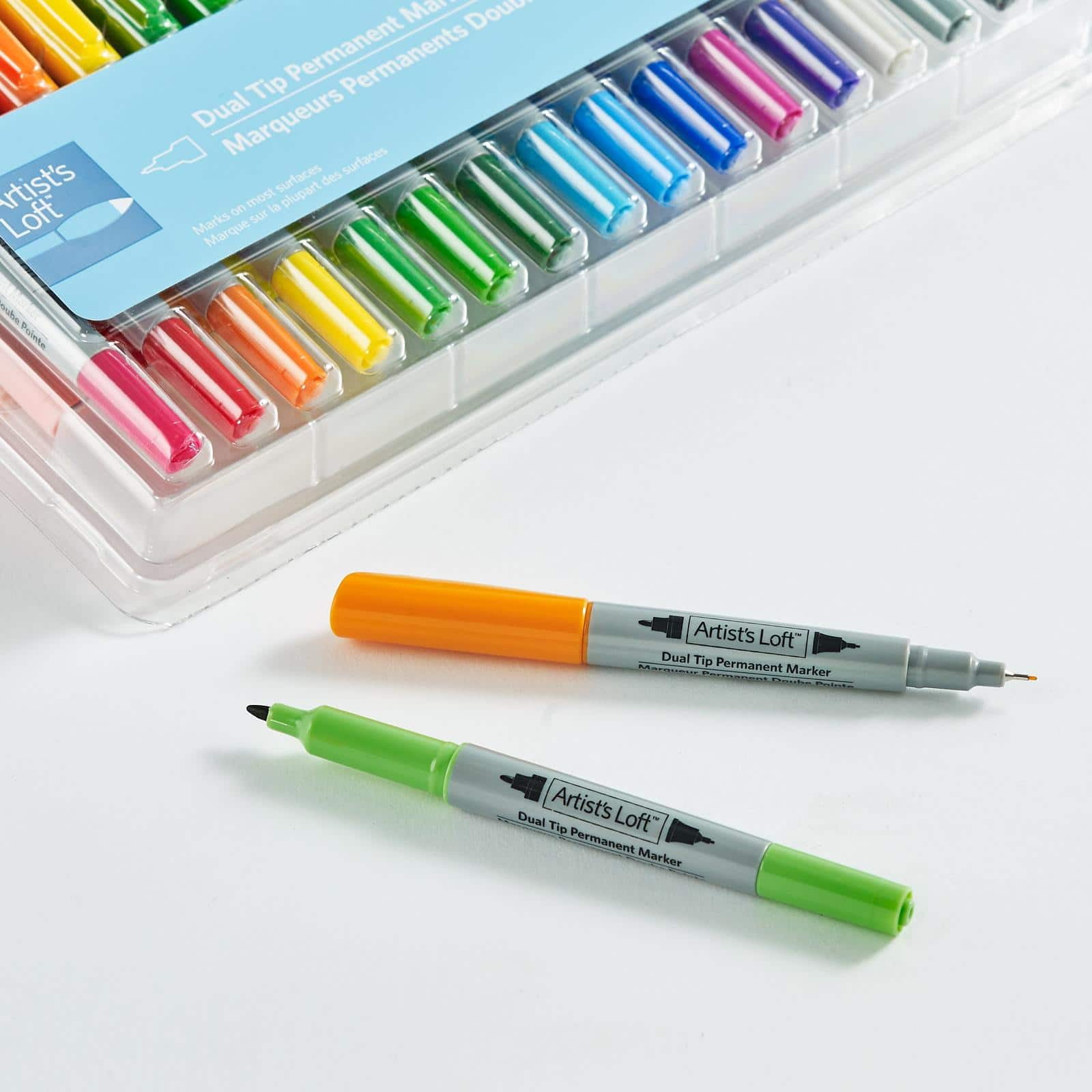 Twin Tip Colored Permanent Art Markers Pens Fine Point - Temu