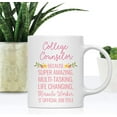 thumbnail image 2 of CTDream 11oz. Coffee Mug Gift for Women, College Counselor Because Super Amazing Life Changing Miracle Worker Isn't an Official Job Title, Floral Flowers, 1-Pack, 2 of 7