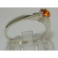 thumbnail image 4 of LBG British Made Real 9k White Gold Natural Citrine Womens Promise Ring - 33 size options - Size 6.25, 4 of 7