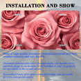 thumbnail image 3 of 1 Pcs 2D Flat License Plate Covers & Frames, Pink Roses For Decorative Front, Waterproof For Decoration Aluminum License Plate Covers & Frames Cover For Men Women, 12" X 6", 3 of 7