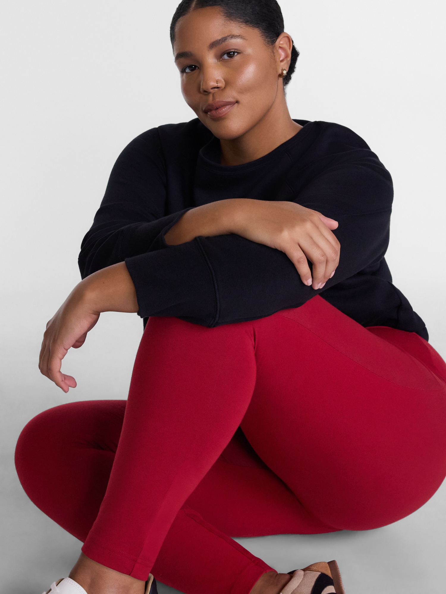 Terra & Sky Women's Plus High Waist Full Length Leggings photo 4