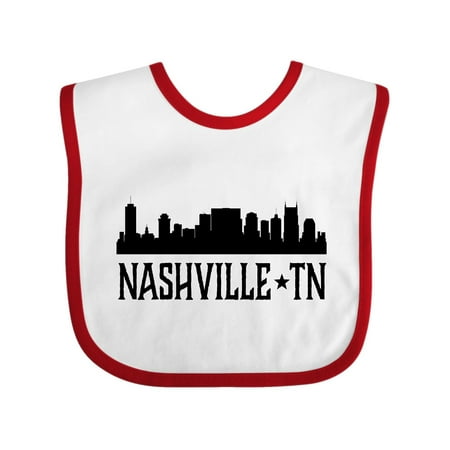 

Inktastic Nashville Tennessee City Skyline Gift Baby Boy or Baby Girl Bib
