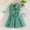 Green, variant on CIAKGIAF Girls Dresses Casual Denim Round Neck Comfortable Sleeveless Summer Dress Blue for 3 Years