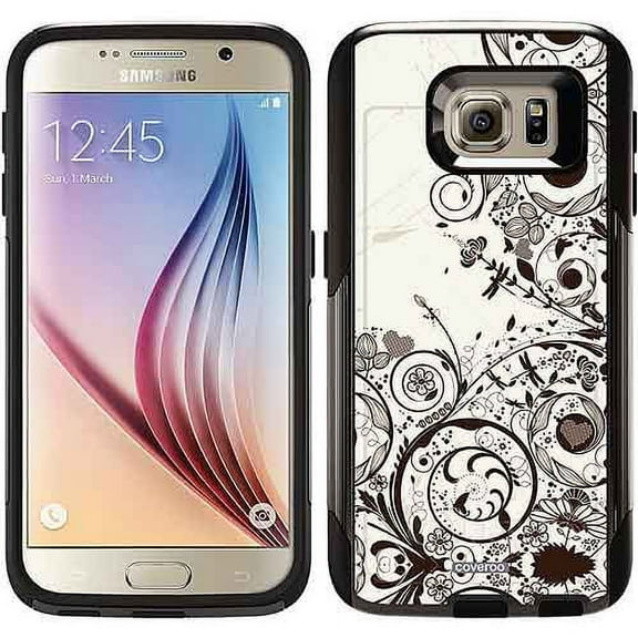 Spot goodsRetroswirls Ebony Design on OtterBox Commuter Series Case for Samsung Galaxy S6