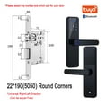 thumbnail image 2 of Door Lock, K7 Pro Biometric Fingerprint Door Lock Black Smart Lock Tuya App Remote Unlocking Password Keyless Lock Electronic Door Lock ,Easy to Install, 2 of 7