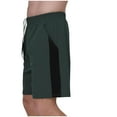 thumbnail image 3 of Stamzod Mens Athletic Running Shorts Plus Size Quick Dry Workout Gym Shorts Fashion Colorblock Drawstring Waist Mens Hiking With Pockets On Clearance, 3 of 6