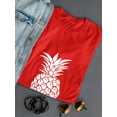 thumbnail image 3 of Pineapple Cool Summer Tropical Fruit Graphic Women T-Shirt, Female XX-Large, 3 of 4