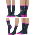 thumbnail image 3 of ToBeInStyle Women's Pack of 6 Fashion Printed Crew Sock - Teddy Bear, 3 of 7