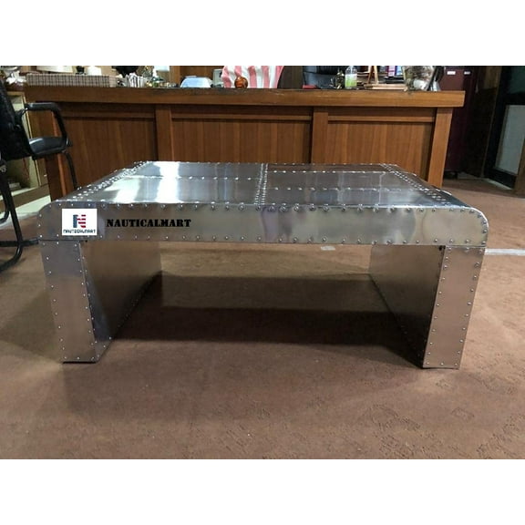 NauticalMart Aviator Coffee Table Desk Aluminium Furniture
