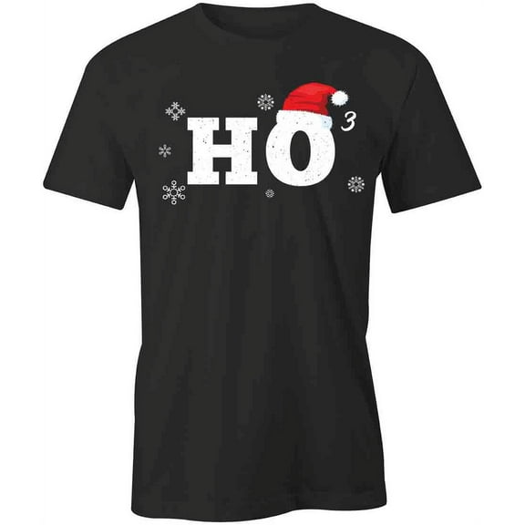 Ho3 T-Shirt | Christmas Holiday Black Tee Gift