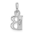 thumbnail image 3 of 14K White Gold Charm Pendant Themed Diamond Round 15 mm 8, 3 of 3