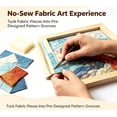 thumbnail image 5 of KRONDO DIY Fabric Art Kit, No-Sew Craft with Wooden Frame & Tucking Tool for Wall Decor & Relaxing Hobby, 5 of 6