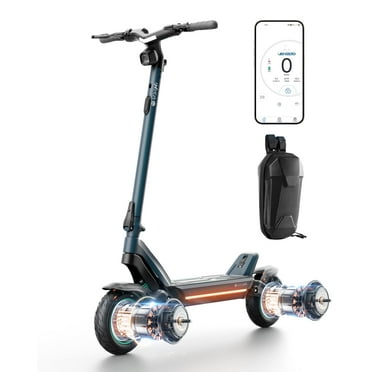 Ousini Dual Motors Electric Scooter for Adults,50 Miles Range,37 mph,Smart APP Control Foldable E Scooter