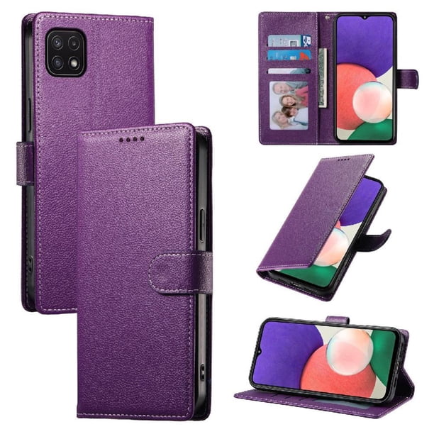 Funda para FOXDOCK Samsung Galaxy A22 5G– Cuero Premium, 3 ranuras para tarjetas, Protección contra impactos