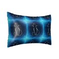 thumbnail image 2 of Easygdp Cat Sketch Pillowcase 20×30 inches, Throw Pillowcase with Invisible Zipper for Bedroom, Sofa, Office, 2 of 8