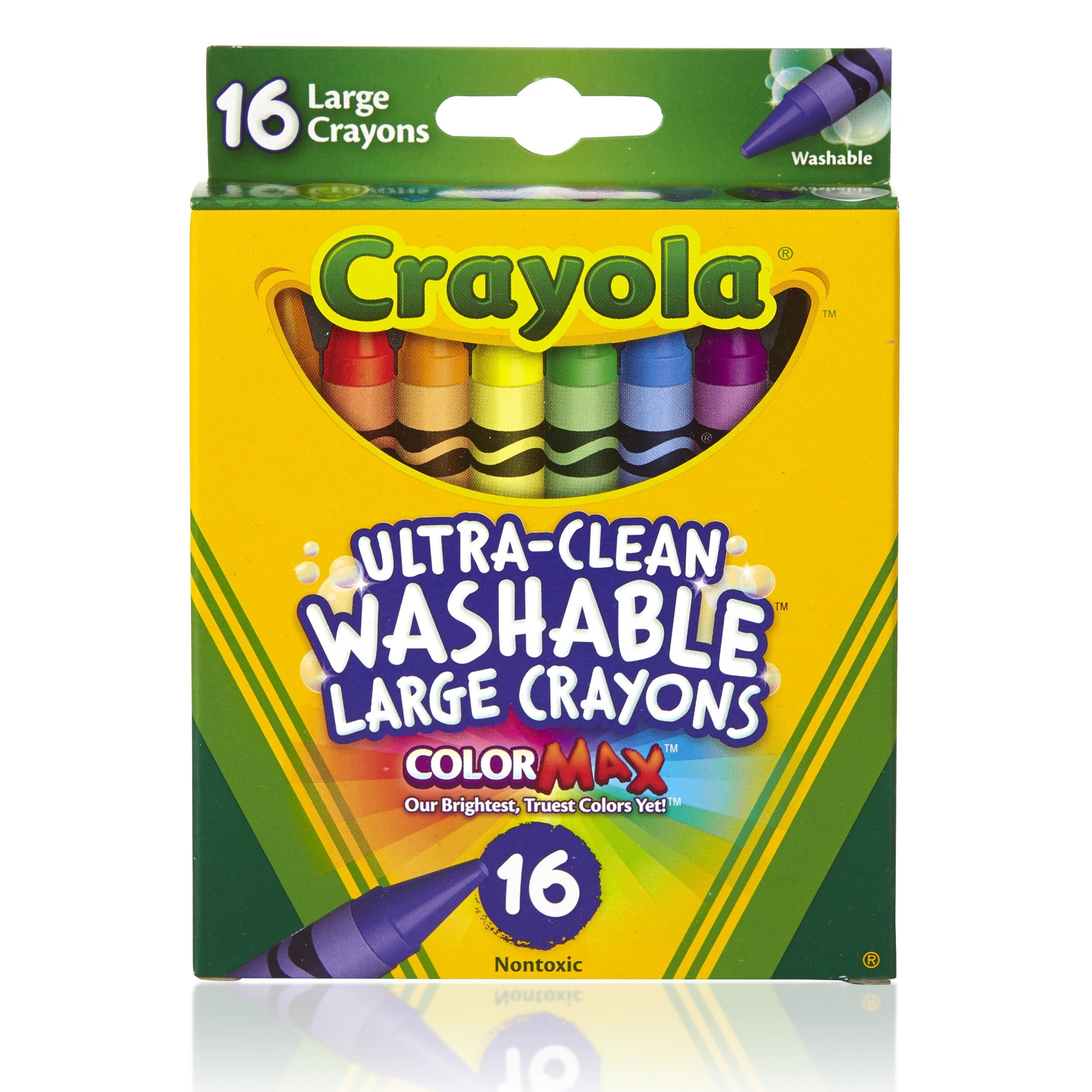Crayola Large Crayons 16 Different Brilliant Colors/box Lbx6 for sale  online