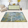 thumbnail image 2 of Dreamtimes Autumn Deer Forest Area Rug 72x48in Fall Golden Tree Non-Slip Floor Carpet Comfort Floor Mats Decor for Indoor Living Dining Room and Bedroom Area, 2 of 7
