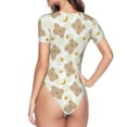 thumbnail image 4 of Naloa Kawaii Bear Women's Short-Sleeved Onesie, One-Piece Swimsuit for Parties, dates, clubs - Small, 4 of 9