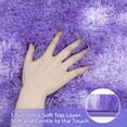 thumbnail image 6 of Nefoso Shag Area Rug, 4ft x 6ft Soft Fluffy Tie-Dye Area Rugs for Living Room Bedroom Decor Carpet, Purple, 6 of 13