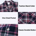 thumbnail image 2 of Yunbao Mens Cotton Pajama Sets Short Sleeve Sleepwear Button Down Loungewear Pjs with Pockets, 2 of 6