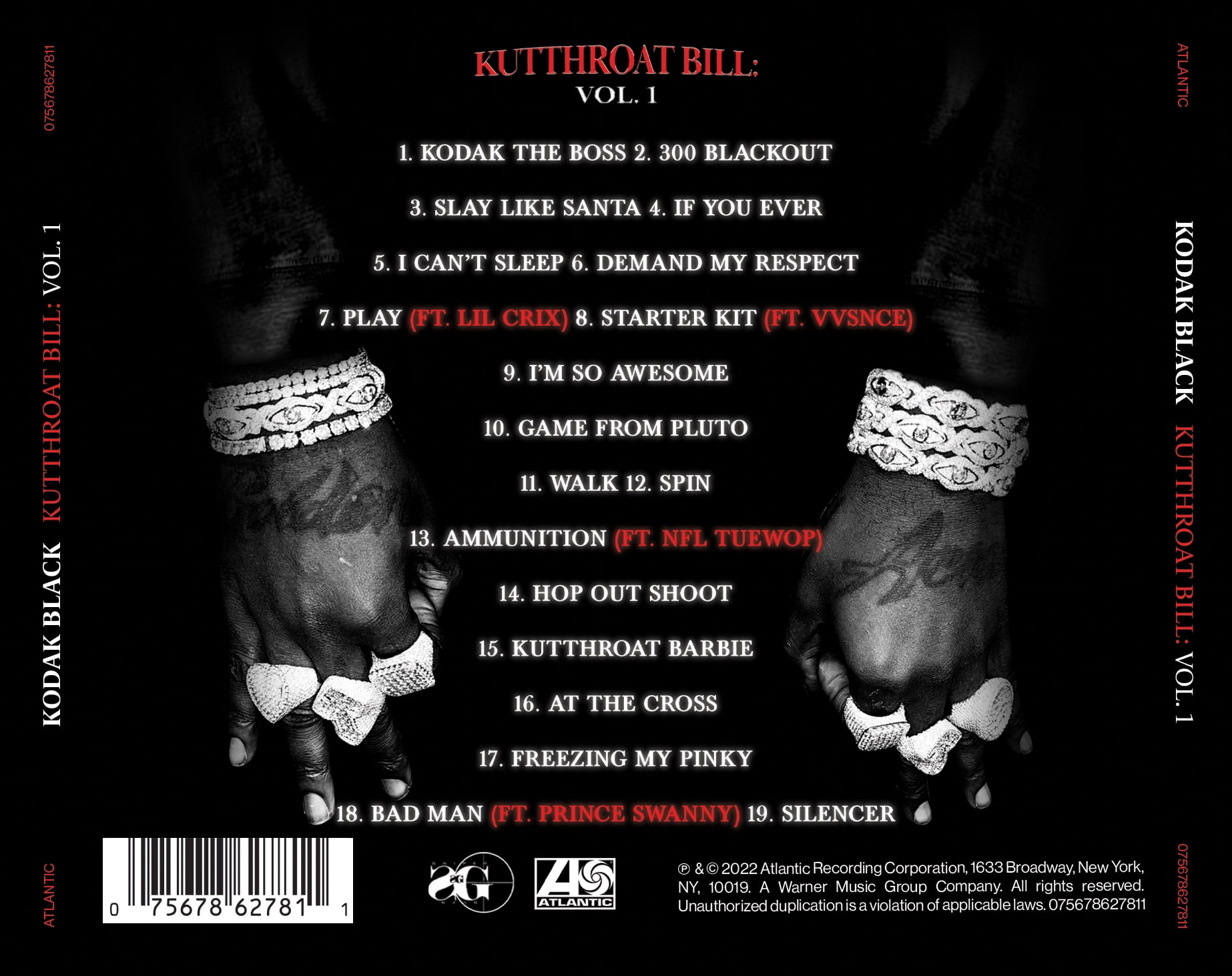 Kodak Black - Kutthroat Bill: Vol. 1 - Music & Performance - CD