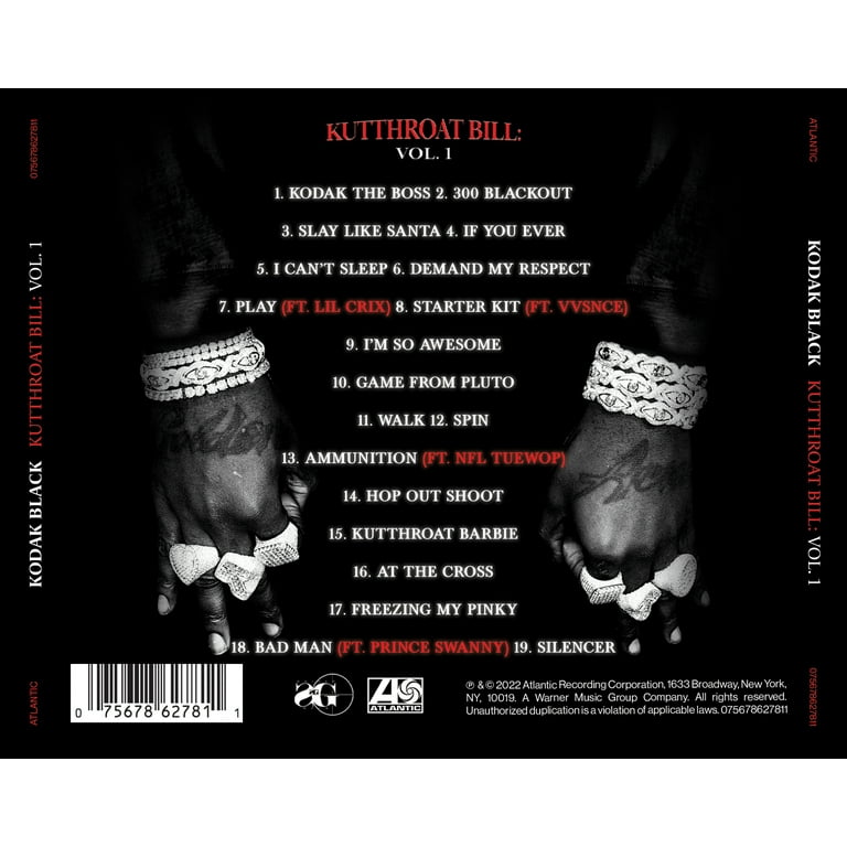 Kodak Black - Kutthroat Bill: Vol. 1 - Music & Performance - CD
