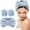 Blue, variant on Spa Headband Wristband Set, Face Washing Headband for Women, Soft Microfiber Makeup Skincare Hair Wrap, Facial Mask Shower Accessories, Gifts for Teen Girls