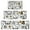 Halloween Vintage Trick, variant on Halloween Witch Spooky Icons Pattern Kitchen Rugs Sets Of 3,Kitchen Runner Rugs Non Skid Washable,Decorative Kitchen Floor Mats for Kitchen,Sink,Laundry,17"x30"+ 17"x47" + 17"x59"