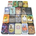 thumbnail image 5 of Waite-Juego de cartas de Tarot con caja de hierro, juego de mesa de cartas completo en inglés, tarjeta de oráculo bronceada, Manual de papel Retro, 5 of 5