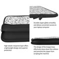 thumbnail image 4 of Bingfone Black White Music Laptop Sleeve Case 15 inch , 360° Protective Computer Carrying Bag, 4 of 8