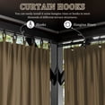 thumbnail image 4 of Kimunuk Outdoor Replacement Curtains for 10' X 12' Gazebo, Waterproof 4-Panels Khaki Gazebo Universal Privacy Sidewall Curtains with Zipper for Patio Garden Backyard, Curtain Only, 4 of 8