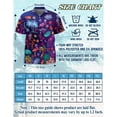 thumbnail image 4 of Netecom Neon Flamingo Hawaiian Shirt for Men, Button Down Summer Beach Short Sleeve, Tropical Style, Sizes S-5XL, 4 of 6