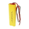 Exell Emergency Lighting Battery Replacement - 4.8V 800mAh NiCD For Lithonia D-AA650BX4 Exit Signs