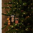 thumbnail image 4 of Melrose Set of 12 Sled Wooden Christmas Ornaments 5.75", 4 of 5