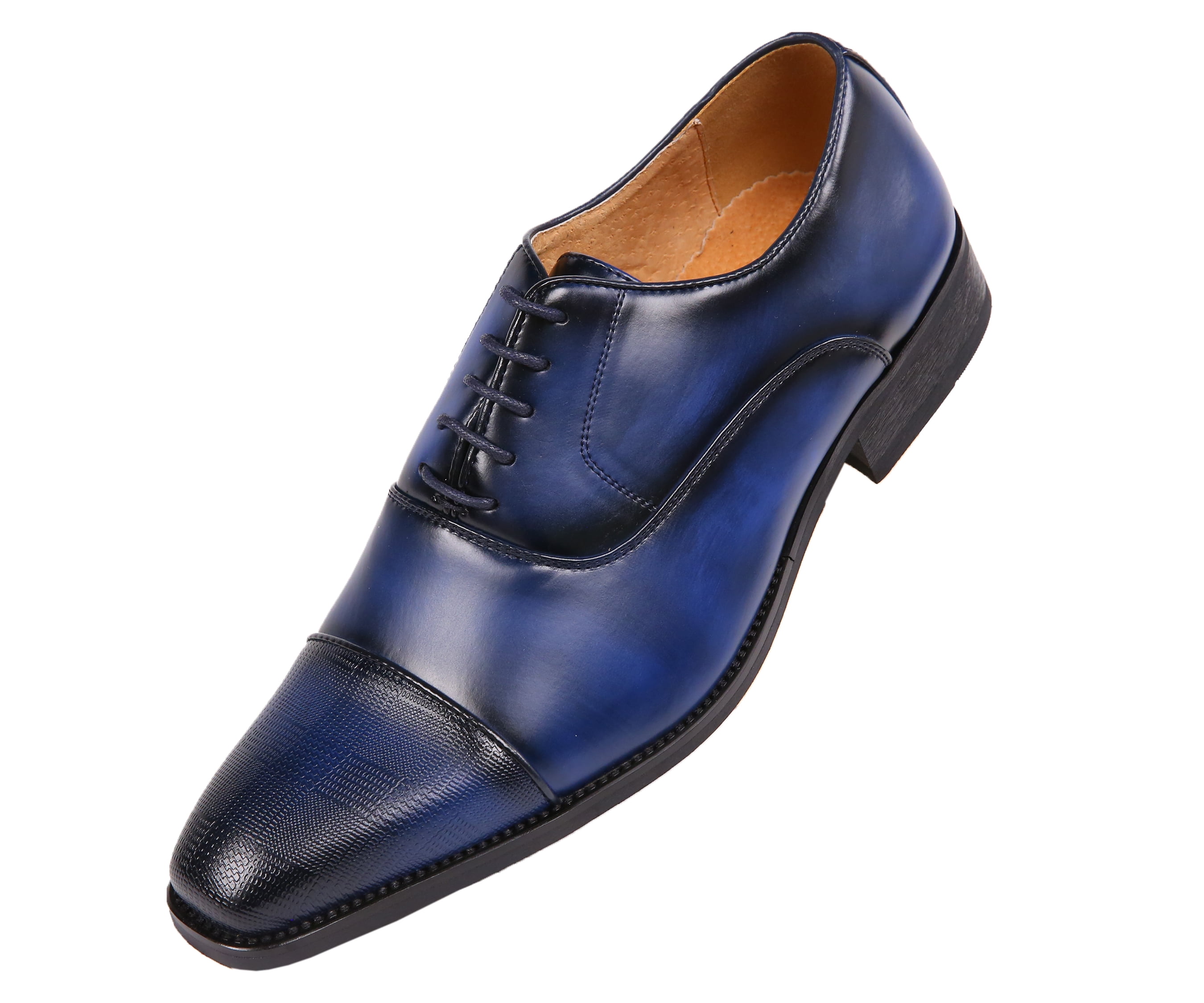 Amali Mens Faux Leather Conrad Lace-Up 