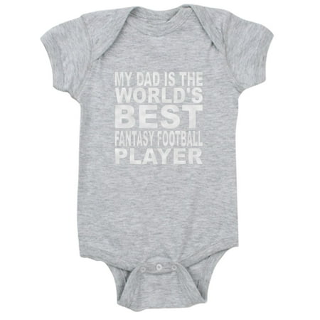 

CafePress - My Dad Is The Worlds Best Fantasy Football Player - Cute Infant Bodysuit Baby Romper