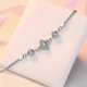 thumbnail image 2 of 2026 Women's Bracelet Four Leaf Clover Bracelet Silver Adjustable Size, 2 of 3